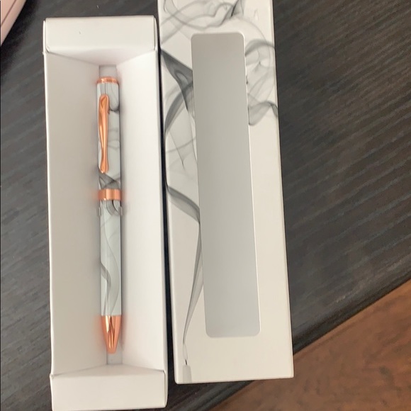 Indigo marble design ballpoint pen - Picture 2 of 4